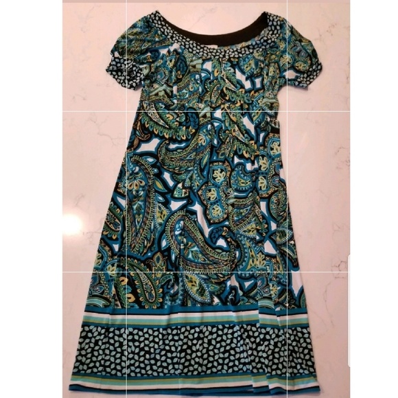 BOGO London Times Abstract Floral Dress Size 10 - Picture 2 of 8